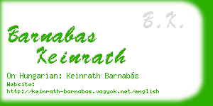 barnabas keinrath business card